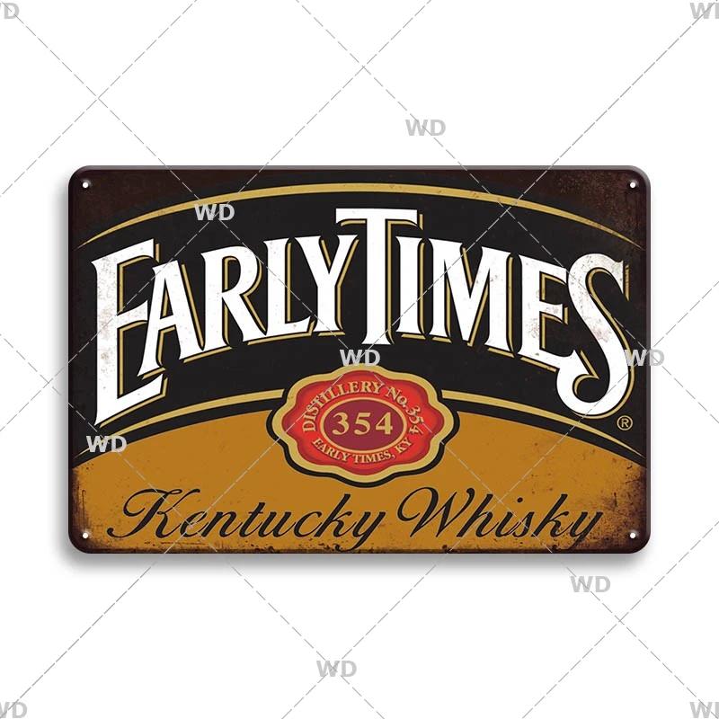 Whisky Marke Metallschild Blechschild Dekorative Plakette Metall Vintage Metall Posterplatte Irland Bar Kneipe Club Männerhöhle Wanddekor