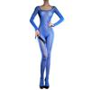 Sexy Women 5D Oil Glossy Shiny Jumpsuit Elastic Sheer See Through Bodysuit Sexy Yoga Shaper Slim Tights Maid Leotard