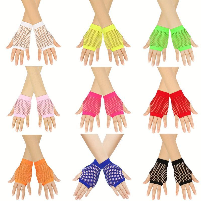Meier A 78896 mesh gloves punk style punk fishnet gloves