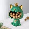 Creative Entrance Decoration Crown Lucky Cat Home Decoration Key Cosmetics Storage Box Living Room Office Decoration