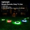 Colorful Solar Colorful Solar Lights Outdoor, Color Changing Solar Lights with Remote, Colorize Pathway Lights Solar Garden Lights for Landscape