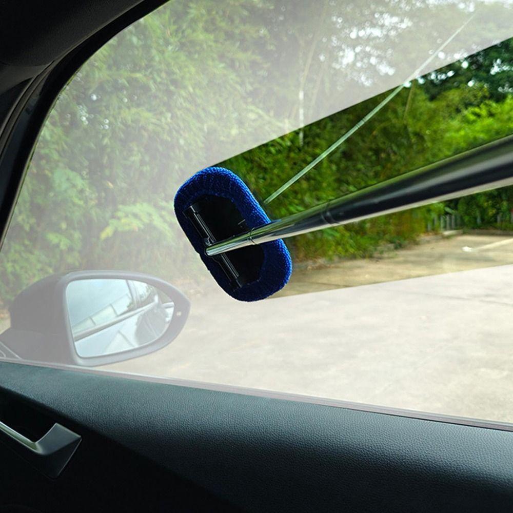 Durable 2 IN 1 Glass Wiper Telescopic Multifunctional Window Cleaner Handheld Window Squeegee for Home