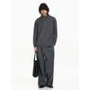 Blaexit Old Money Style Cable Knit Gray Half-Zip Stand Collar Sweater Men's Winter Knitwear Base Layer Top