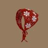 Headscarf Hat Pastoral Style Triangle Headband For Women Girls Handmade Crochet Headband Little Flower Headscarf