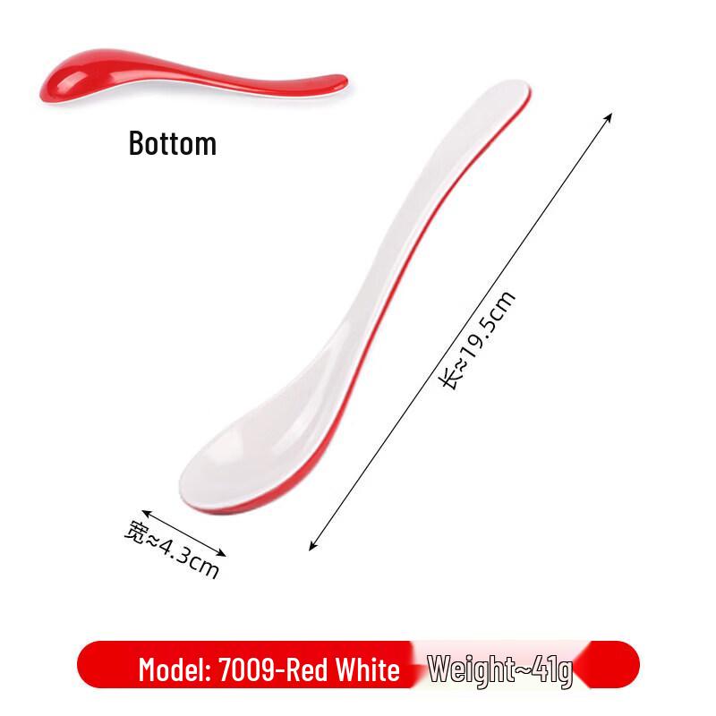 Long-Handled Melamine Soup Spoon