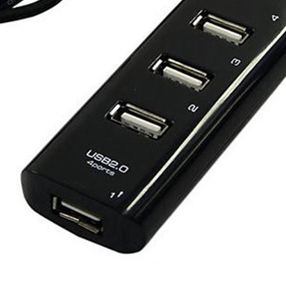 ABS High-Speed Electronic Charging Tool 4-Port USB 2.0 Distributor Desktop Computer Laptop Adapter Cable Electronic Componets