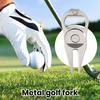 Zinc Alloy Golf Divot Repair Tool Bottle Opener Magnetic Ball Marker Holder Metal Green Fork Tool Golf Accessories Men Women Golfer Enthusiasts Gift