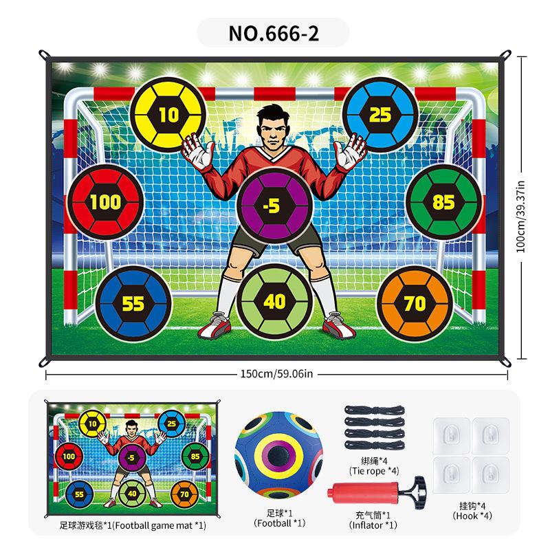 Source Factory Lighting Football Game Pad 1 * 1.5 Meters, Indoor And Outdoor Pasted Ball Scoring Game Sports Toy