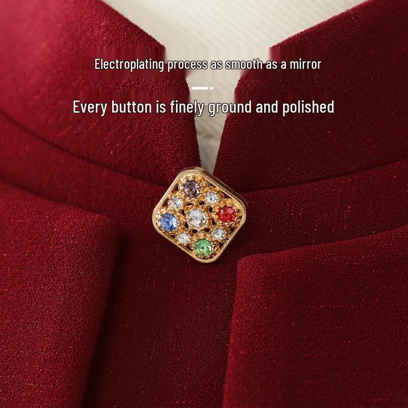New Chinese Style Embroidered Two-Piece Suit for Middle-Aged Women