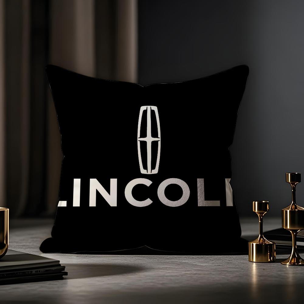 Lincoln Cushion Cover Anti-dustmite Pillowcase Invisible Zipper Silky Short Plush Sofa Cushion Cover