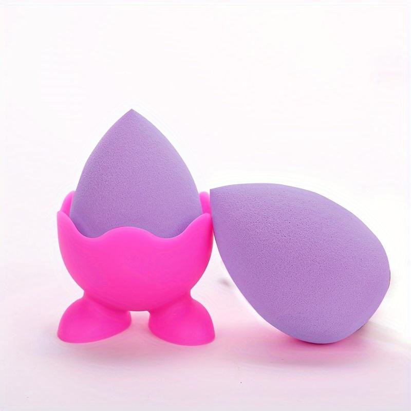 Silicone Oval Pad Holder, Egg-Shaped Makeup Sponge Display Stand, Formaldehyde-Free, Lightweight, Unfinished Finish, with No Installation