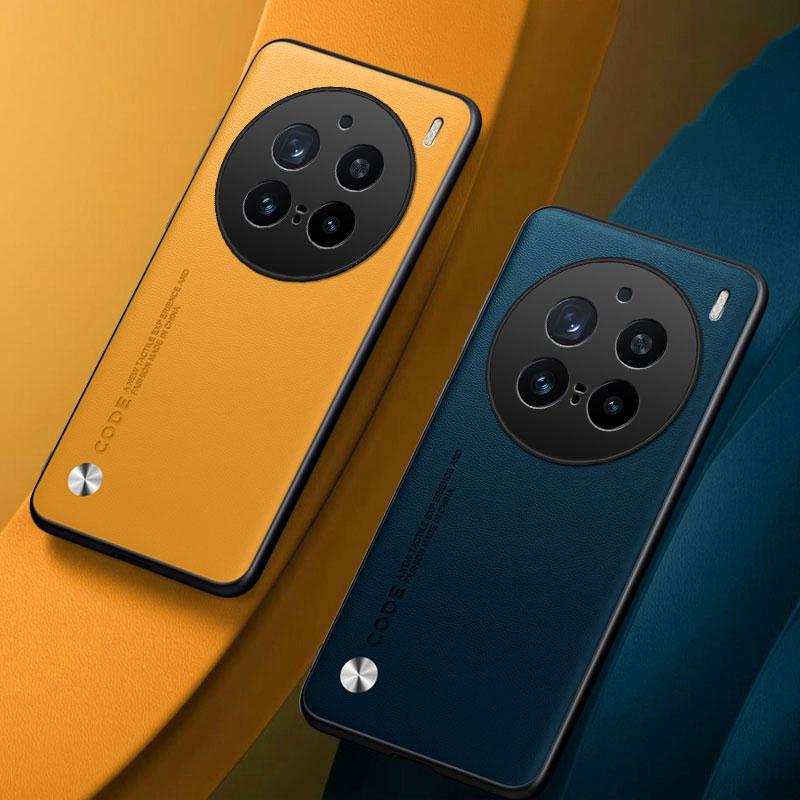 Luxury PU Leather Case For Vivo X200 Pro Back Cover Matte Silicone Shockproof Full Protection Phone Case For Vivo X200Pro 5G