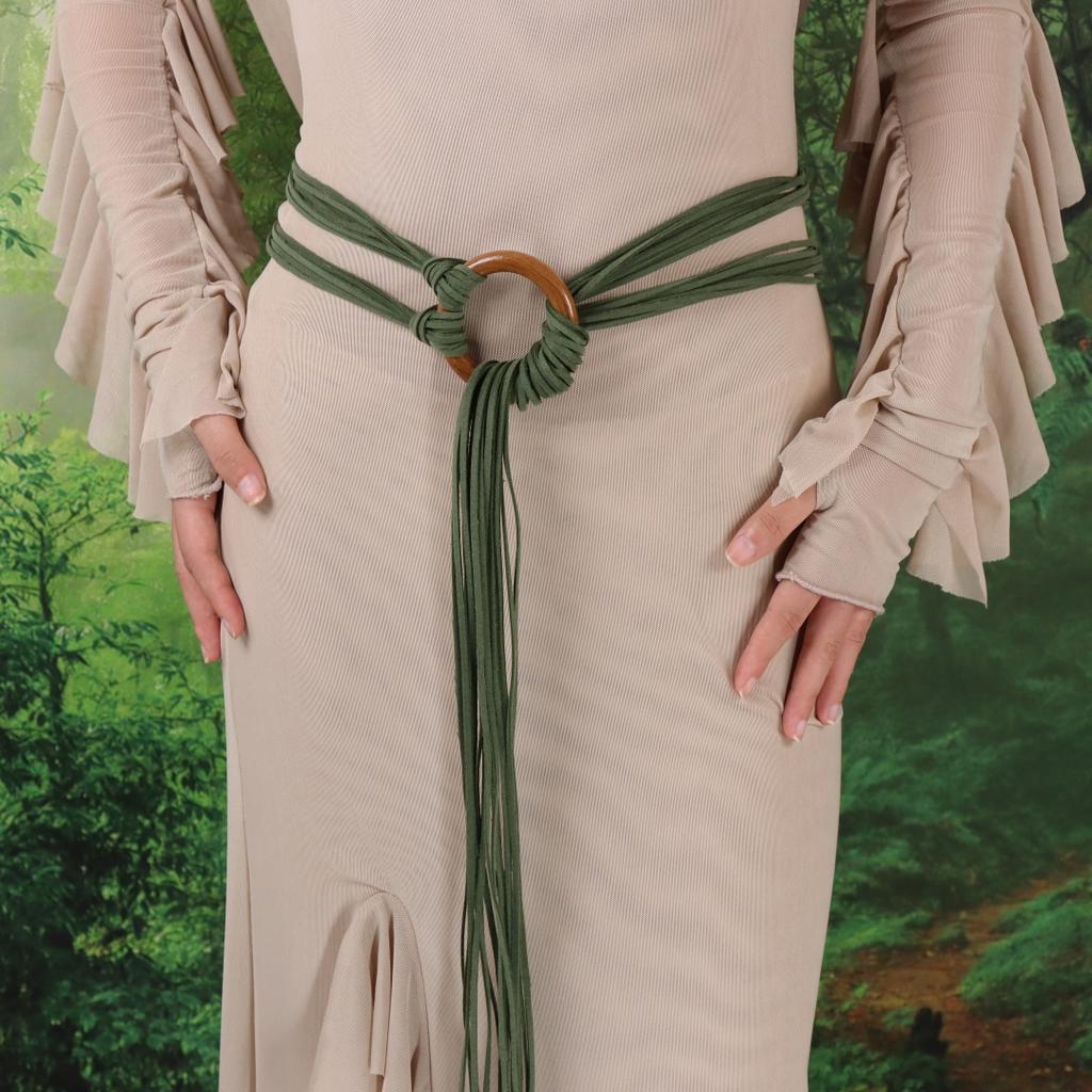 Medieval Viking PU Leather Waist Rope Renaissance Retro Belt Halloween Dress Up Accessories