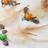 5pcs Feather Plush Ball Replacement Head Cat Teaser Stick Change Heads Toys Interactive Pet Supplies