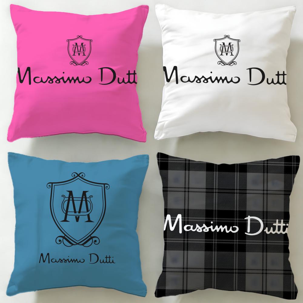Classic Fashion Brand Massimo Dutti Cushion Cover Soft & Easy-Wash Pillow Case – Versatile for Couch, Bed, Travel and Office