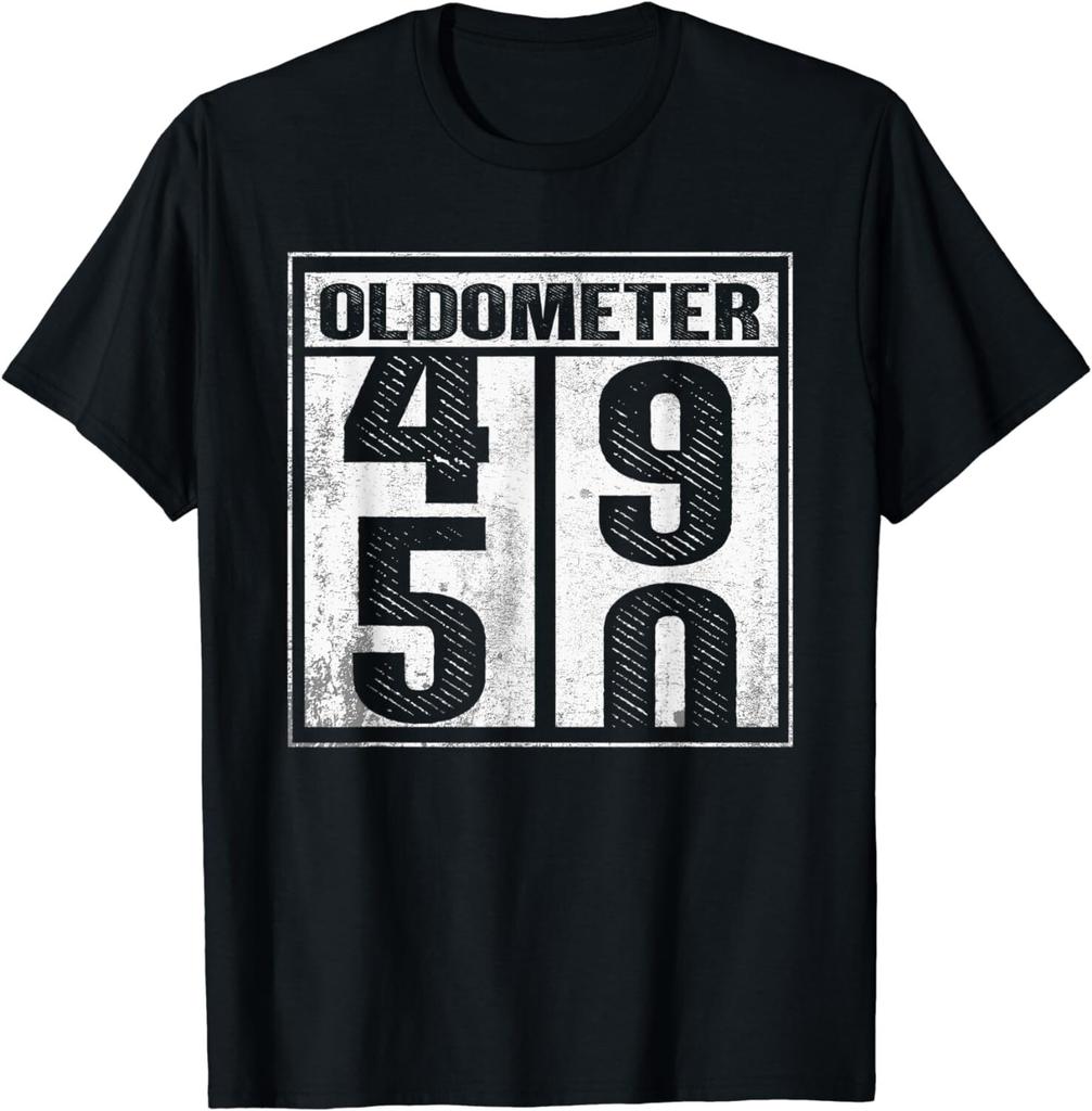 50Th Birthday Funny Gift Men Women Oldometer 49-50 Shirts Gifts Unisex T-Shirt