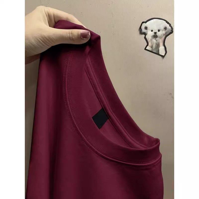 2025 Summer 100% cotton Casual oversized T Shirt Women's Streetwear Harajuku funny cartoon print Short Sleeve T-shirts for Women black white Y2k Tops