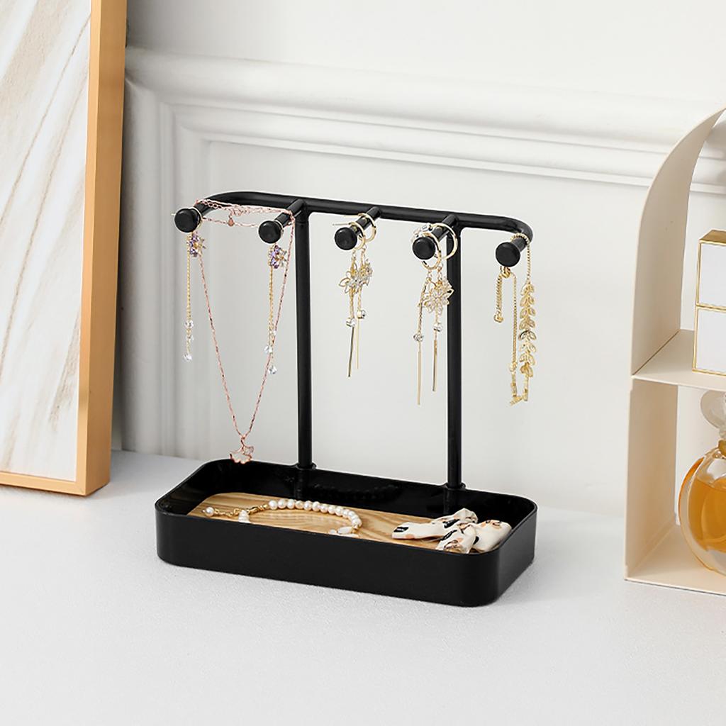 Desktop Jewelry Stand Space Saving PP Multifunctional Jewelry Rack for Rring Necklace Bracelets