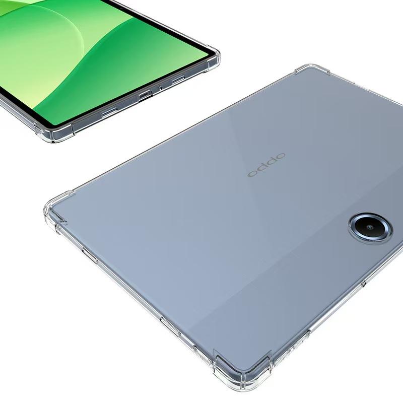 Voor Oppo Pad SE/OnePlus Pad Lite Hoesje Vierhoek Schokbestendig Transparant Tablet TPU Cover