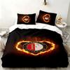 Feyenoord Rotterdam 3pc Set Perfect for Bedroom Use Comfortable Bedding Set Includes a Duvet Cover and Two Pillowcases Ideal Birthday or Christmas Gif