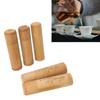 Bamboo Tea Canisters, Bamboo Tea Pots, Tea Storage Canisters, Natural Bamboo Containers for Small Item Storage, 5-Piece Set (2 Bamboo Canisters and 2