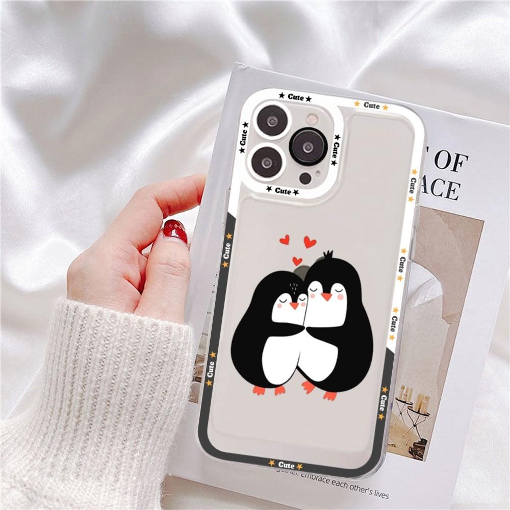 Cute Cartoon Penguin Phone Case For Redmi 7 8 9 A For Redmi Note 5 7 8 9 10 11 Pro Max 4G 5G Funfas Redmi Note8 PRO