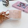 Korean Style Creative Ceramic Coffee Mug with Handle Simple Coffee Mug Couple Home Office Water Cups Coffee Mugs Tea Drinkware
