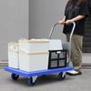 Uholan Folding Trolley Pull Goods Moving Trailer Office Shopping Cart Bearing Strength 400KG Hauling
