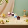 3pcs Clear Acrylic Display Risers Rack Stackable Cupcake Stand Showcase For Dessert Cosmetics