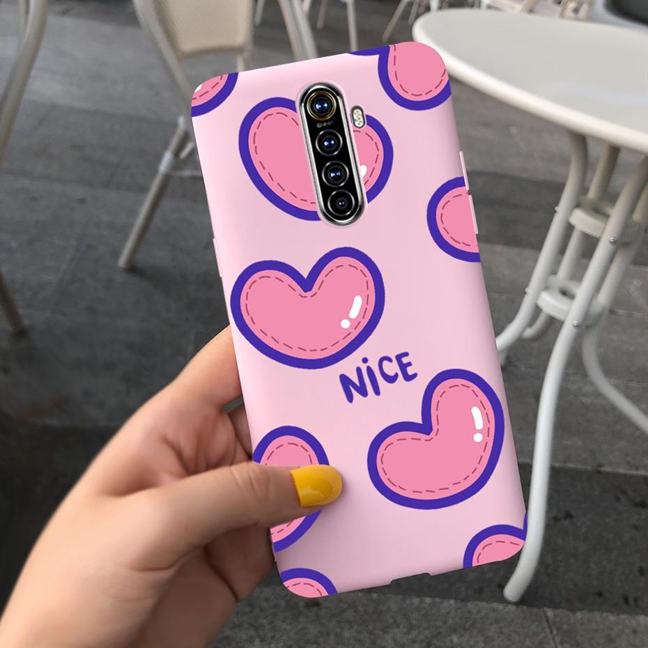 For Realme X2 Pro Phone Case Realme XT X2 Lovely Printing Candy Color Silicone Back Cover For RealmeX2 X 2 Pro XT Soft TPU Coque