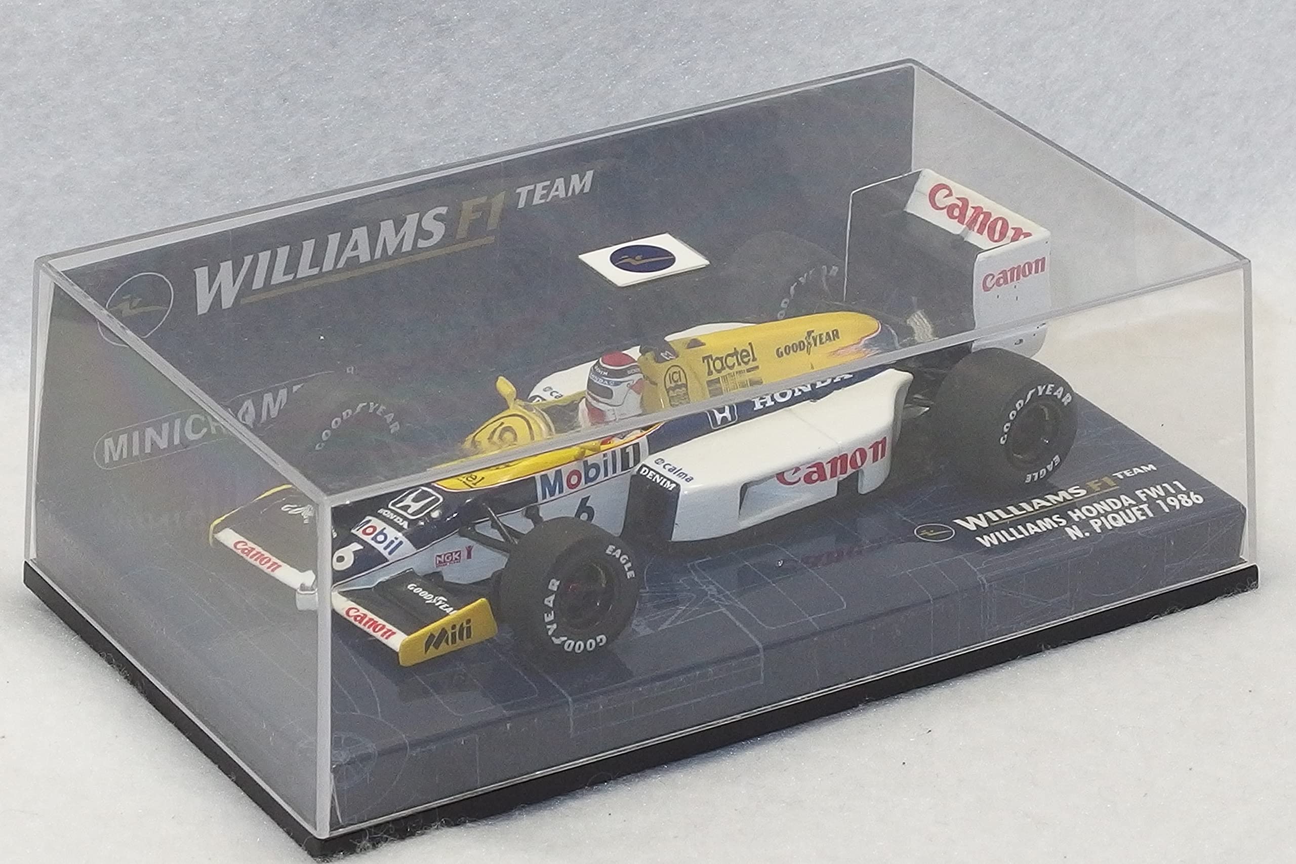scale Minichamps Williams Honda FW11 1986 Nelson Piquet 1/43