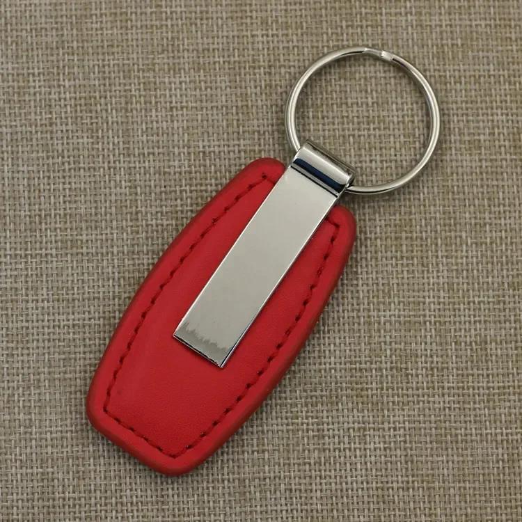 

Custom Logo Name Spot Hardware Accessorie Keyring for Car Moto Key Ring Buckle Pendant Fashion Metal Leather Keychain Gift Custom красный