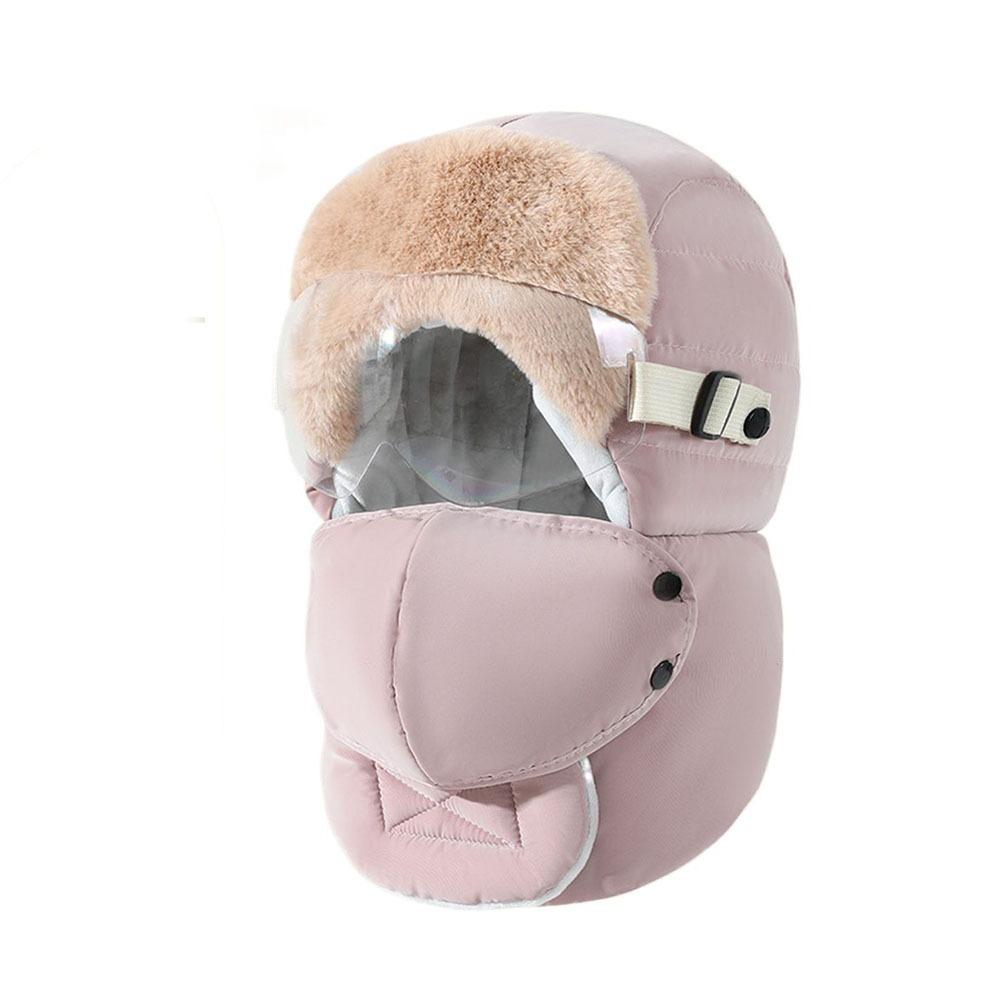 Anti Fog Goggle Winter Goggles Mask Hat Windproof Warm Ski Hat Fashion Riding Lei Feng Hat  Hiking