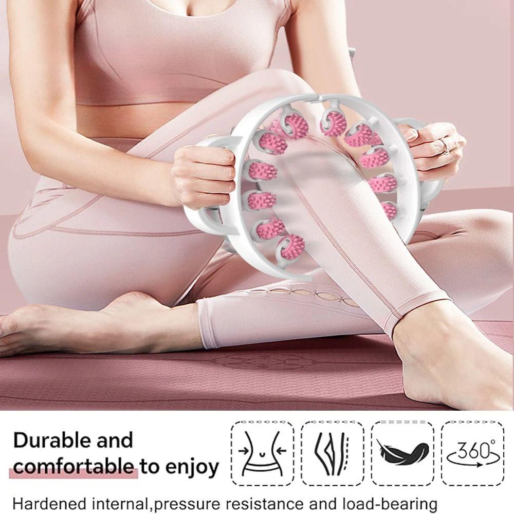 12 Wheel Slimming Roller Massage Leg Massager Abdominal Muscles Massager  Muscle Myofascial