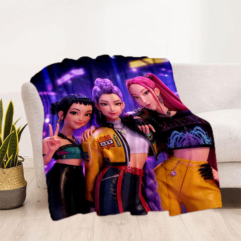 Future Fashion Icons Blanket Comfortable Perfect for Bedding Office Chair Livingroom for All Seasons Digital Print