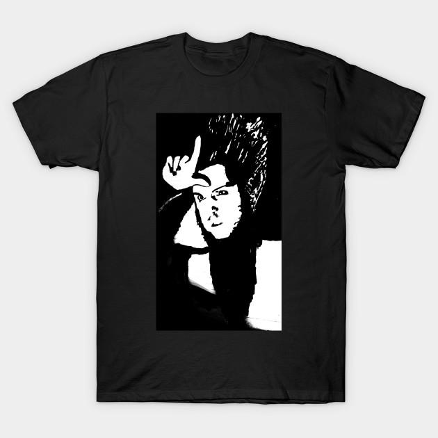 Men Black Print T-shirt Wayne Static No-Cut Transfer Paper Print Cotton Tshirt 4XL чёрный