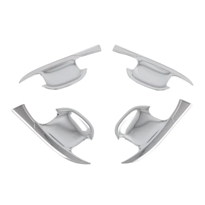 Car Decoration Door Bowl Handle Cover For Kia Sorento MQ4 - Carbon Fiber Chrome Silver Cars Accessories Exterior Styling