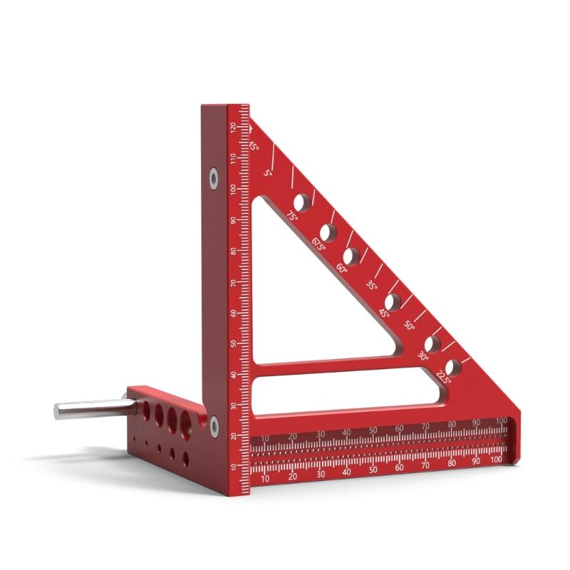 

Aluminum Alloy Triangular Ruler Layout Tool with Clear Scale Easy To Read for DIYer Enthusiasts Professional Woodworkers 1