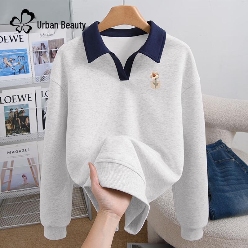 Women s Polo Collar Sweatshirt M