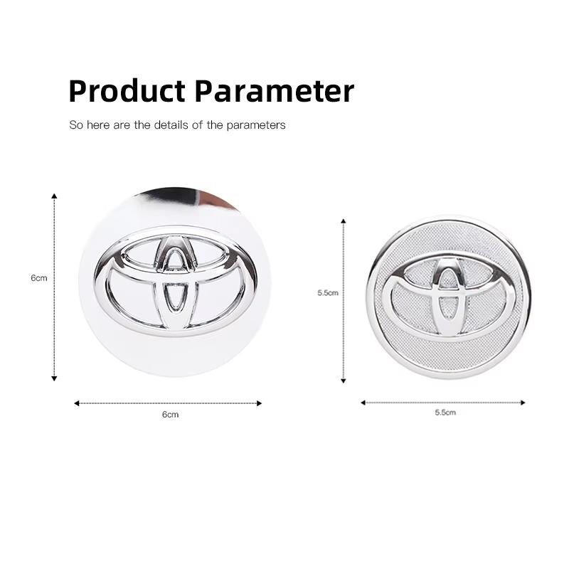 57/62MM Car Wheel Tire Rim Cover Center Hub Cap Decoration For Toyota Corolla Yaris Aygo Prius Camry Auris Avensis 4Runner GR 86