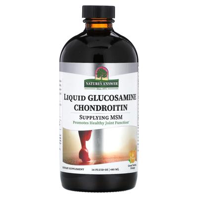 Liquid Glucosamine Chondroitin, Orange, 16 Fl Oz (480 Ml)