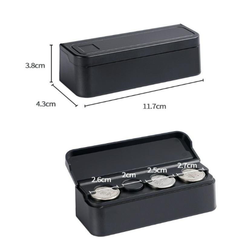 Car Coin Storage Box, Mini Change Storage Box, Used To Organize Coins, Suitable For Most Cars