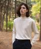 BELLIEF Wool Soft Moc-Neck Knit (Ivory)