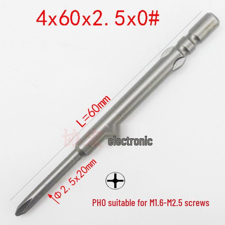 800 Electric Screwdriver Bits Set: 4x40x2#, 4x40x1#, 4MM Bits with Phillips Sizes 3, 2.5, 2, 1.7, 1.6, 1.5.