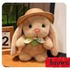 Adorable Pudding Bunny Plush Doll with Hat and Scarf