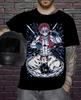 Akaza Kimetsu No Yaiba T-Shirt Demon Slayer Tanjiro Unisex Black Tshirt All Size