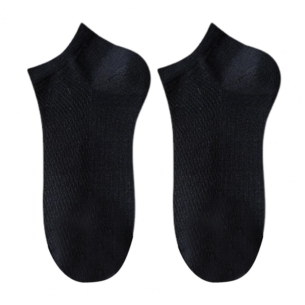 

1 пара мужских хлопковых носков средней длины без запаха, тонкая сетка, однотонные, высокая эластичность, противоскользящие, впитывающие пот, не садятся, спортивные One Size чёрный