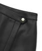 COVERNAT WOMAN Synthetic Leather Wrap Skirt Black