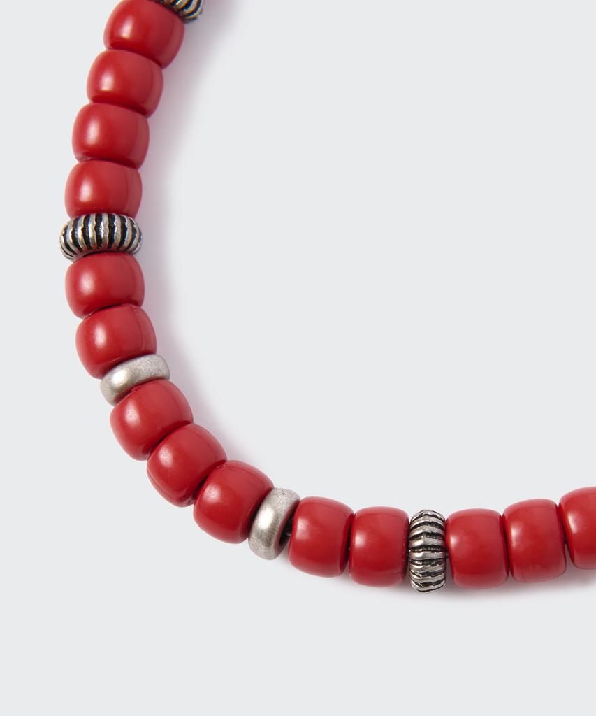 Musinsa Standard Western Bead Bracelet [Red]