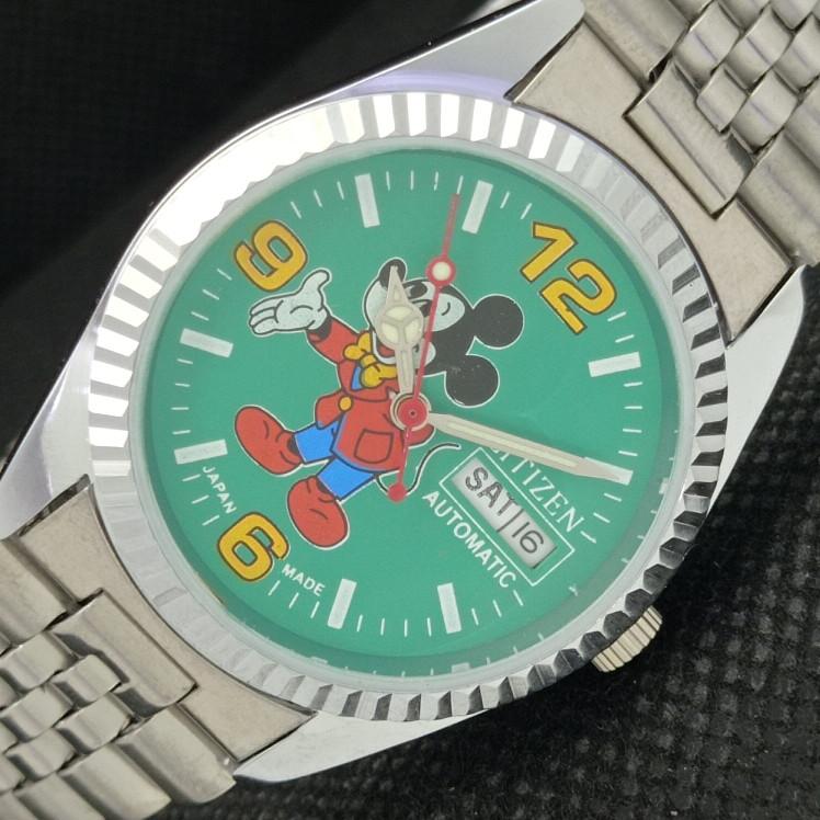 

ВОССТАНОВЛЕННЫЕ ВИНТАЖНЫЕ CITIZEN AUTO 8200 JAPAN MENS D/D ЗЕЛЕНЫЕ ЧАСЫ 610a-a317676-9 SKU610a-a317676